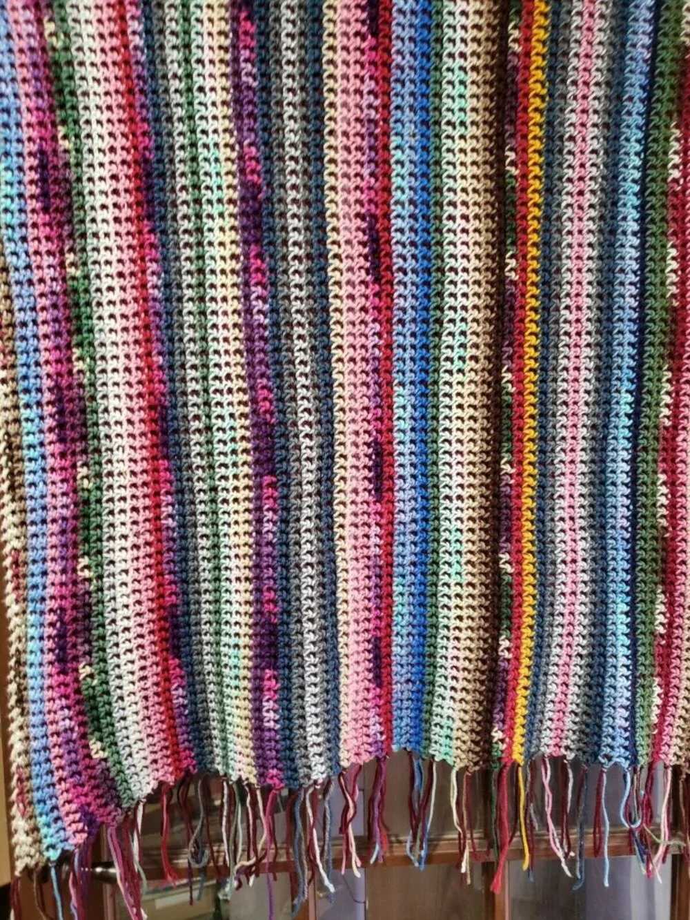 Vintage Boho 58X34 Crochet Afghan Throw Blanket 5